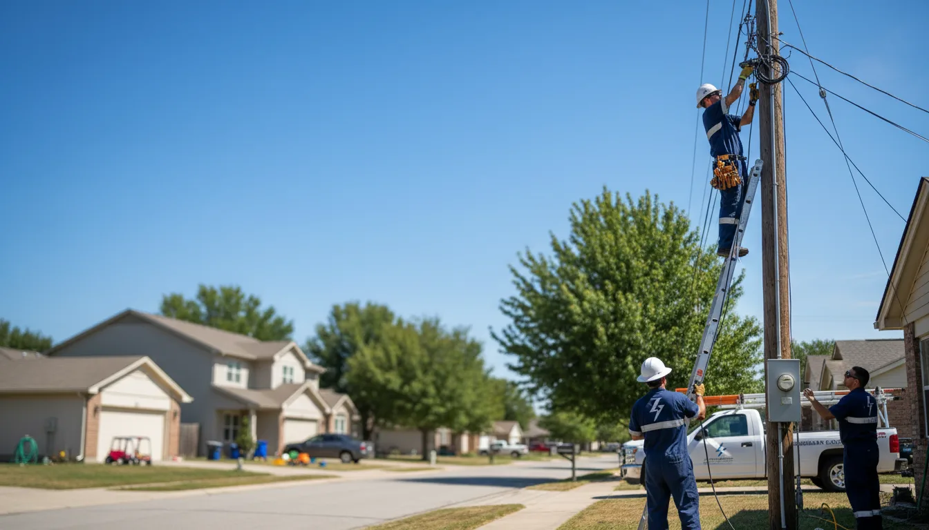 Residential electrician providing installation services in Copeland, FL